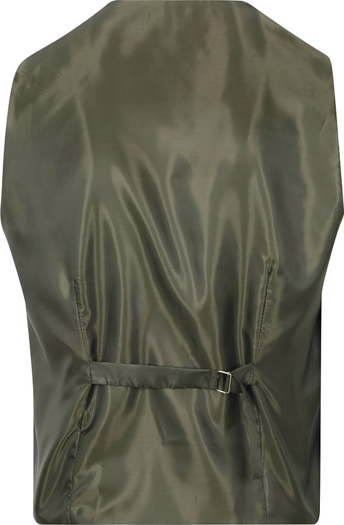 Suitable Vest Fugleøye Mørkegrønn Product / Achterkant