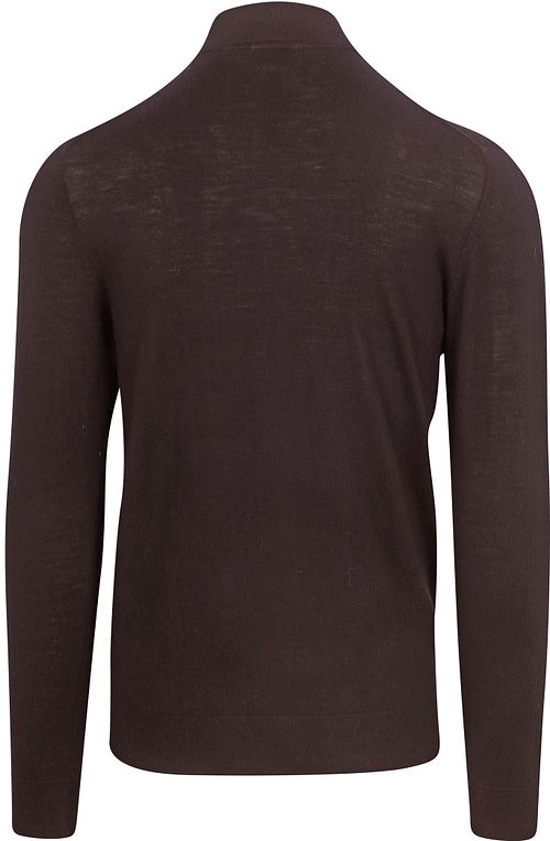 Profuomo Turtleneck Genser Merino Mørkebrun Product / Achterkant