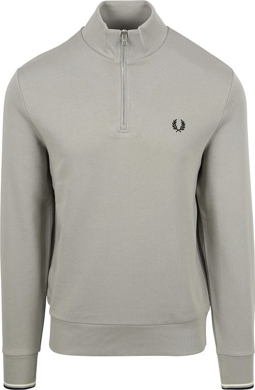 Fred Perry Halv Zip-genser Kalk Grå Product