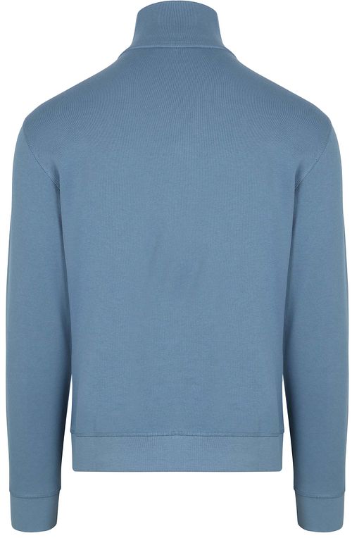 BOSS Zetrust sweter Half Zip niebieski Product / Achterkant