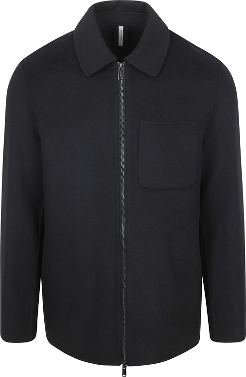 Profuomo Overshirt Woolblend Navy Product
