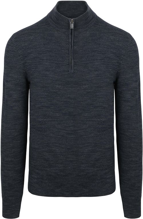 Suitable Pine Knit Half Zip Sweter Navy Product