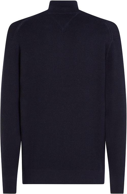 Tommy Hilfiger Racking Half-Zip Struktur Navy Product / Achterkant
