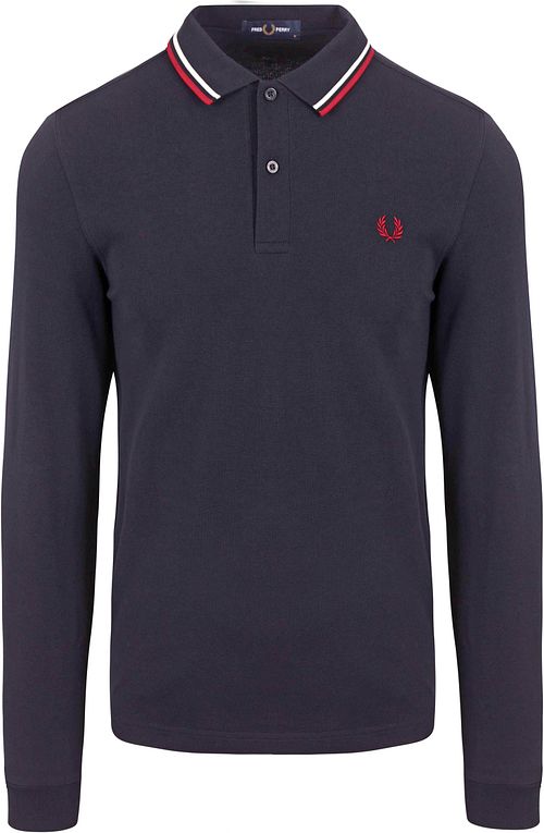 Fred Perry Langarm-Polo Dunkelblau T55 Product