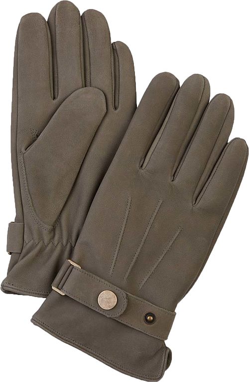 Profuomo Handschoenen Wol Groen Leer Product