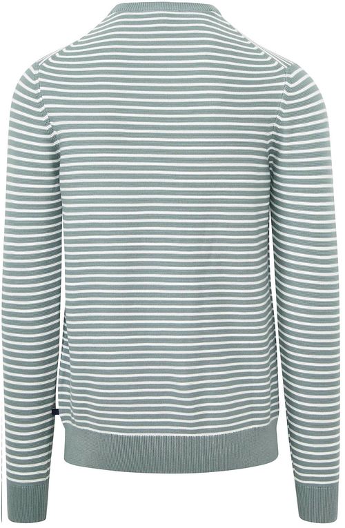 Suitable Respect Trui Otto Groen Streep Product / Achterkant