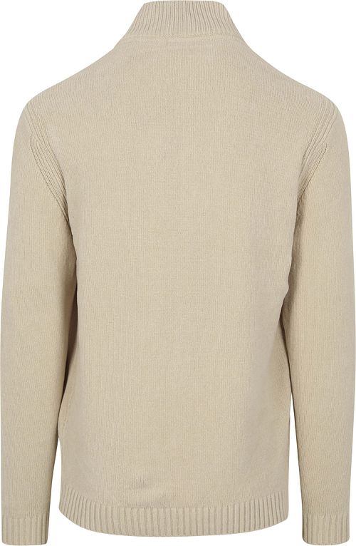 No Excess Half Zip Pullover Chenille Ecru Product / Achterkant