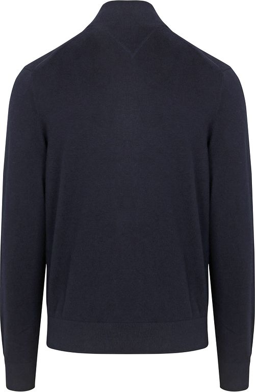 Tommy Hilfiger Halvzip Genser Marineblå Product / Achterkant
