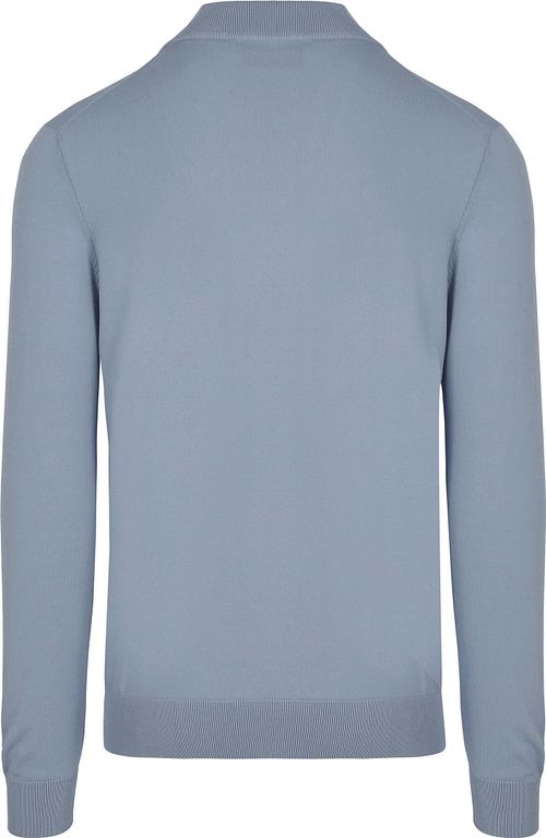 Suitable Race Maglione Half Zip Steel Blue Product / Achterkant