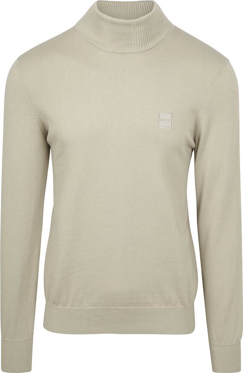 Jersey de cuello alto BOSS Akiro Beige Product