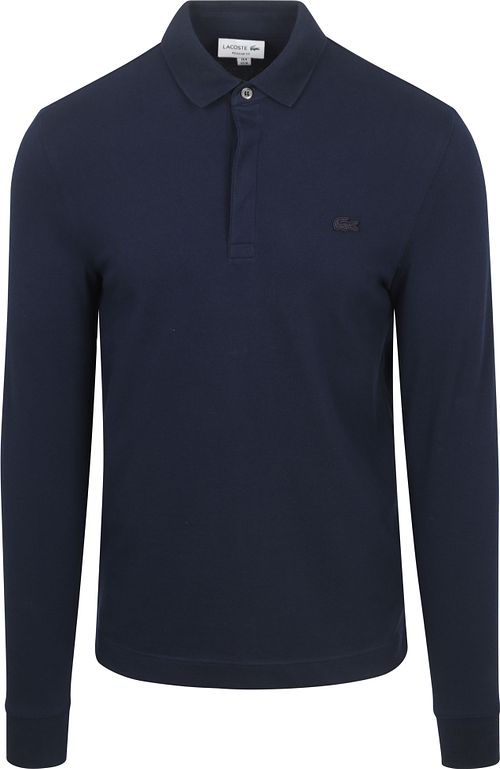 Polo de manga larga Lacoste de piqué en color navy Product