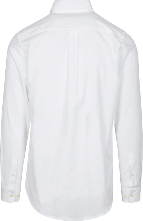Camicia Steppin' Out in twill con taschino sul petto bianca Product / Achterkant