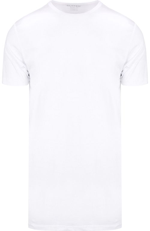 Slater 2-pack T-Shirt Extra Lang R-Neck Biały Product