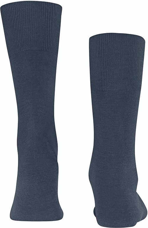 Falke Airport Socke Wool Blend 6688 Dunkelblau Product / Achterkant