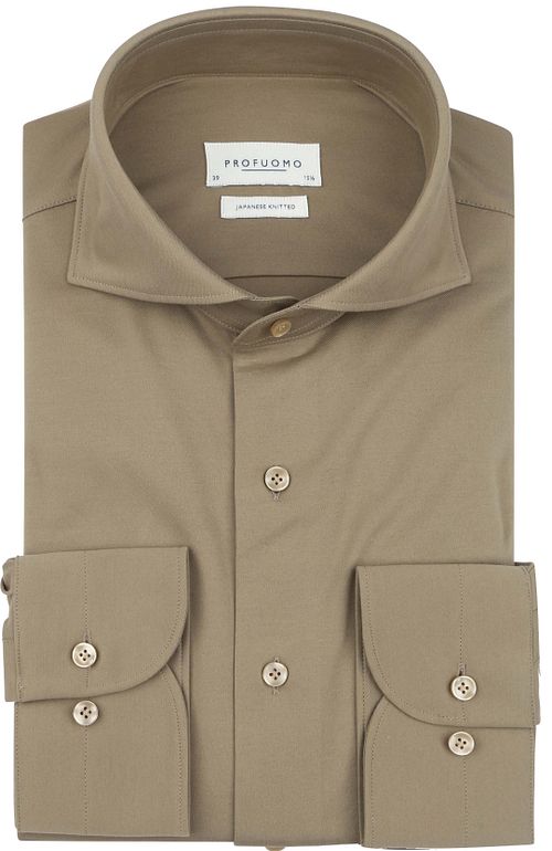 Profuomo Japanese Knitted Overhemd Groen Product