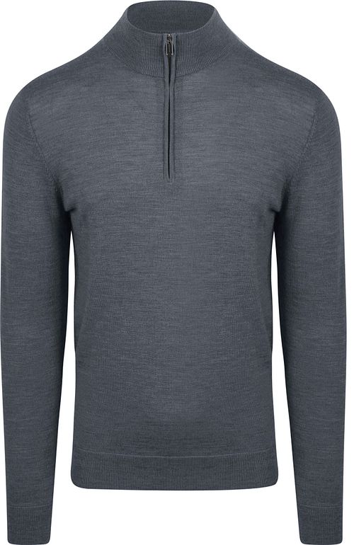 Profuomo Pullover Half Zip Laine Merino Anthracite Product