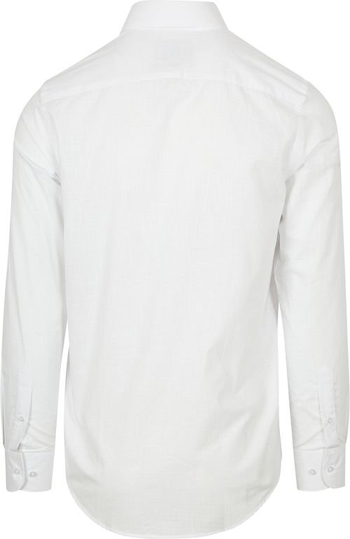 Suitable Chemise Coton Slub Blanche Product / Achterkant