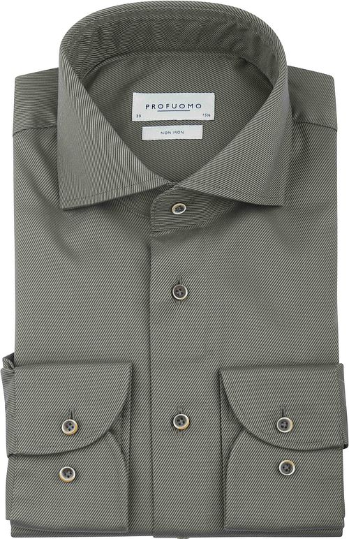 Profuomo Twill Hemd Dunkelgrün Product