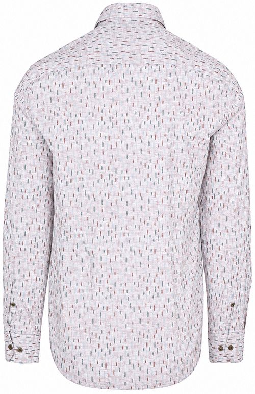 State of Art Chemise Poplin Imprimé Beige Multicolor Product / Achterkant