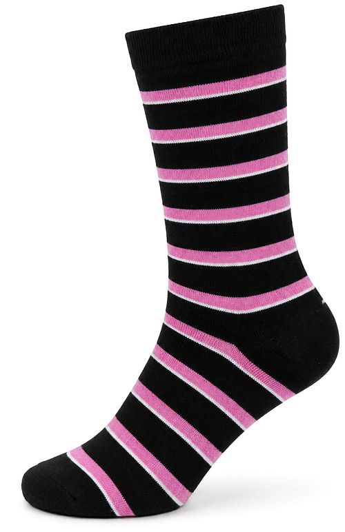Steppin' Out Socks Stripes Navy Pink