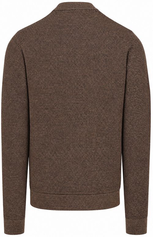 CASAMODA Cardigan Zip Structure Brown