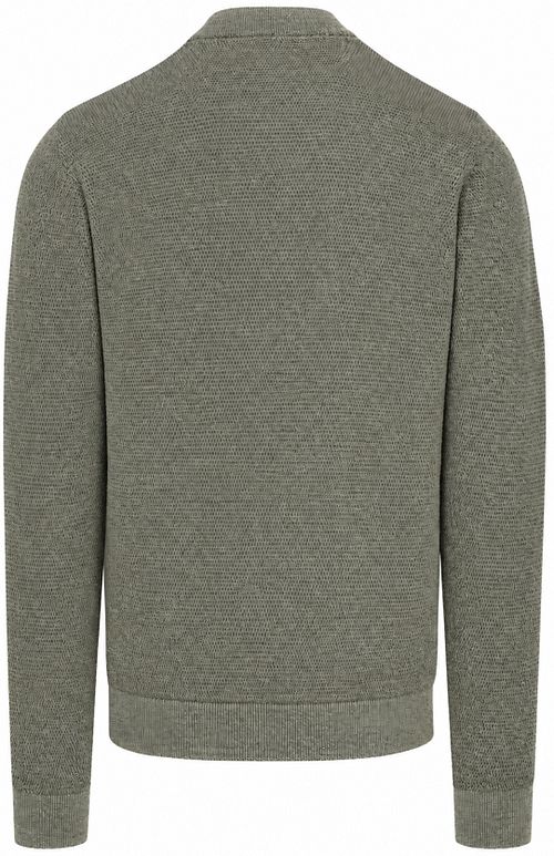 CASAMODA Vest Zip Structure Groen