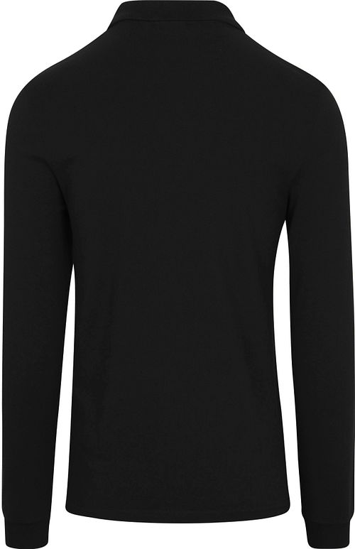 Lyle and Scott czarna koszulka polo z długim rękawem Product / Achterkant