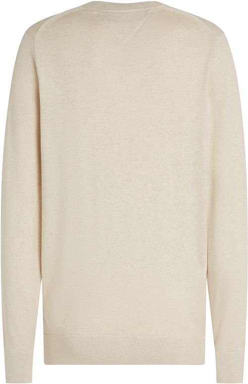 Jersey Tommy Hilfiger de algodón y cachemira en color crudo Product / Achterkant