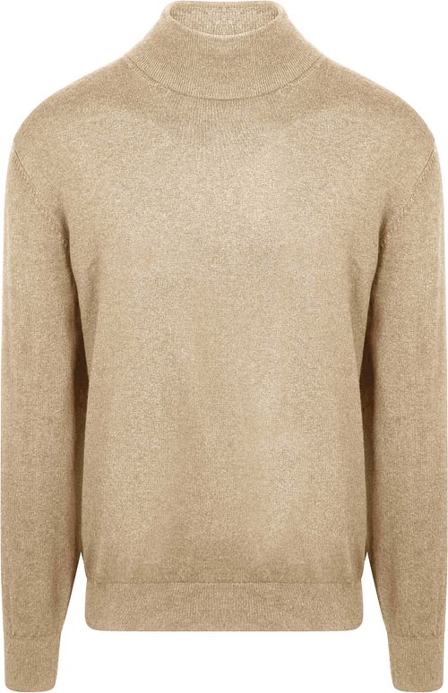 Maglione a collo alto Steppin' Out in cotone e cashmere ecru Product