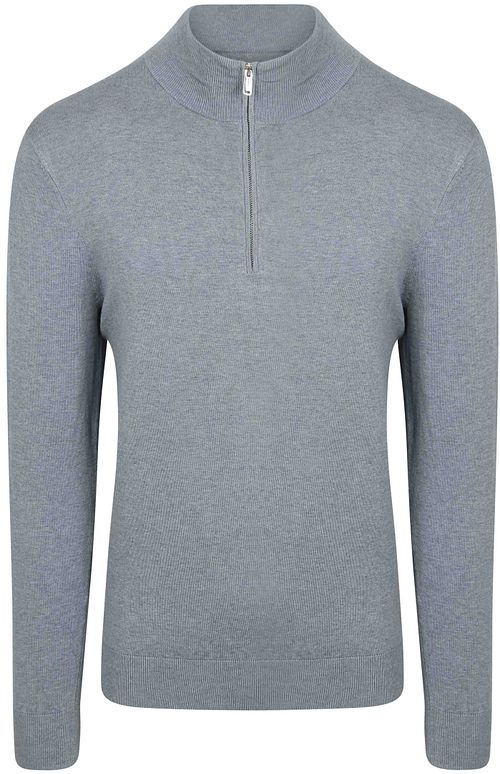Profuomo Pullover Half Zip Luxury Basic Bleu Product