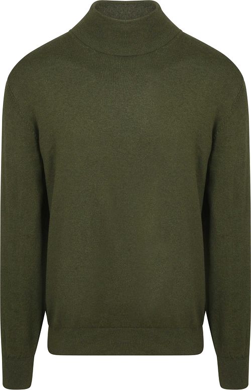 Steppin' Out Rollkragenpullover Cotton Cashmere Olivgrün Product