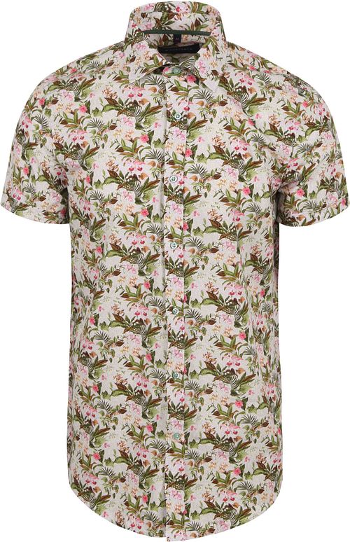 Suitable Camicia a maniche corte con stampa jungle verde Product