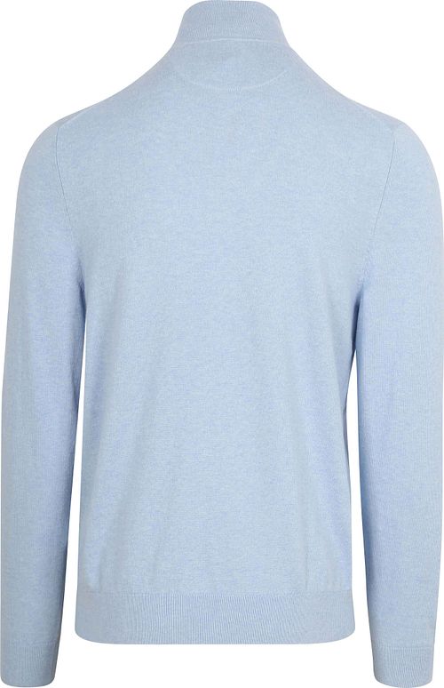 Sweter McGregor Half-Zip z bawełny i kaszmiru w kolorze błękitnym Product / Achterkant