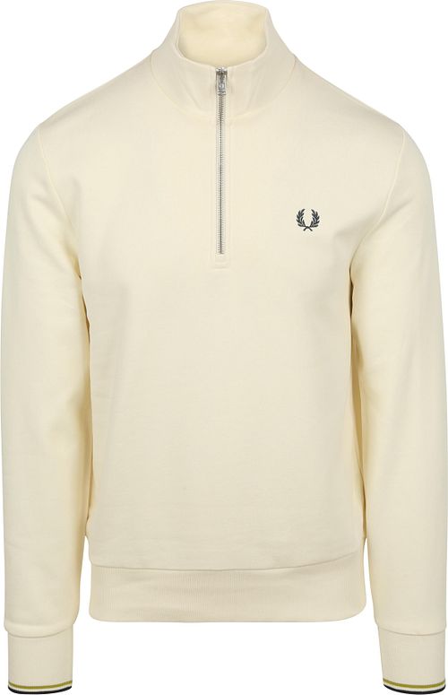 Fred Perry Maglione Half Zip Ecru Product