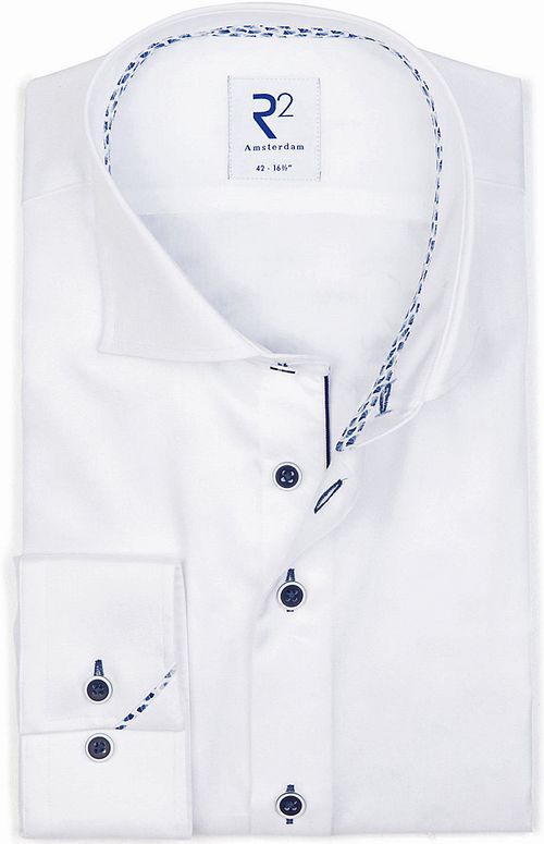 R2 Overhemd Twill Wit Product