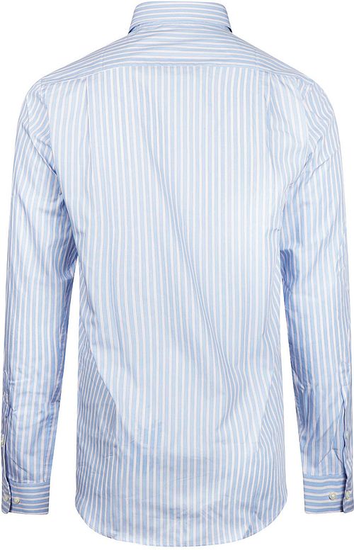 Steppin' Out Hemd Streifen Hellblau Rot Product / Achterkant