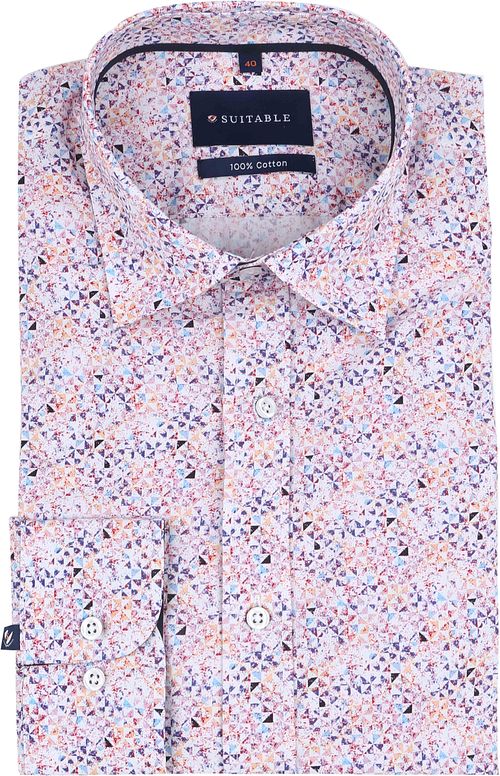 Camisa Suitable con estampado mosaico rosa Product