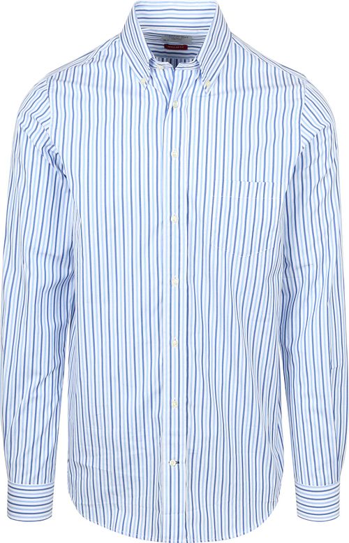 Steppin' Out Extra Long Sleeves Shirt Stripes Blue