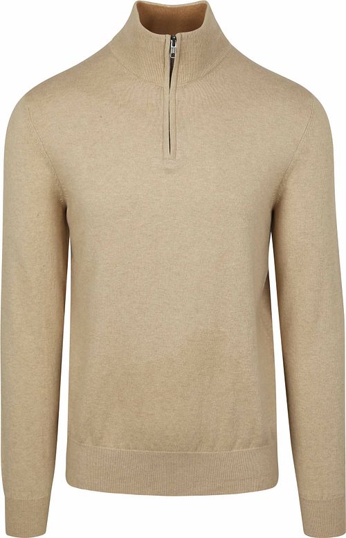 Steppin' Out maglione Half-Zip in cotone e cashmere sabbia Product