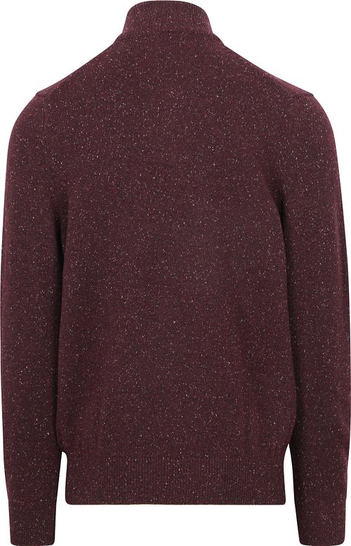 State Of Art Mocker Pullover Melange Burgundy Product / Achterkant