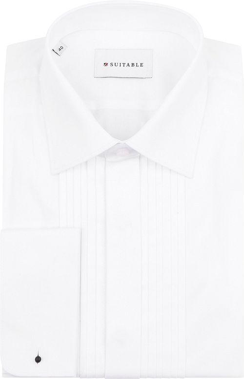 Chemise de smoking plissée Blanc Product