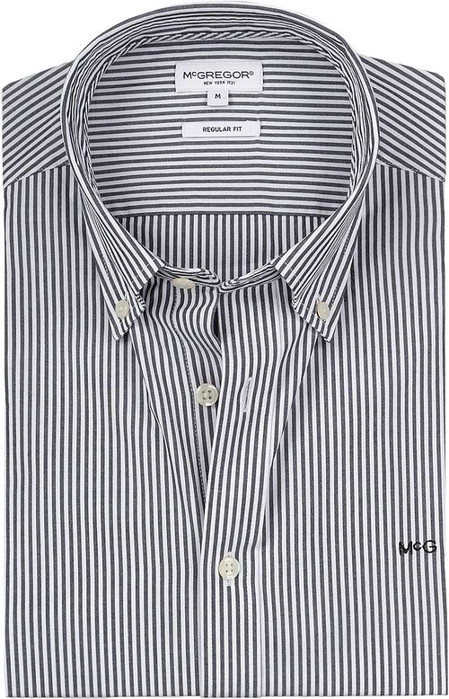 McGregor Skjorte Poplin Stribe Navy Product
