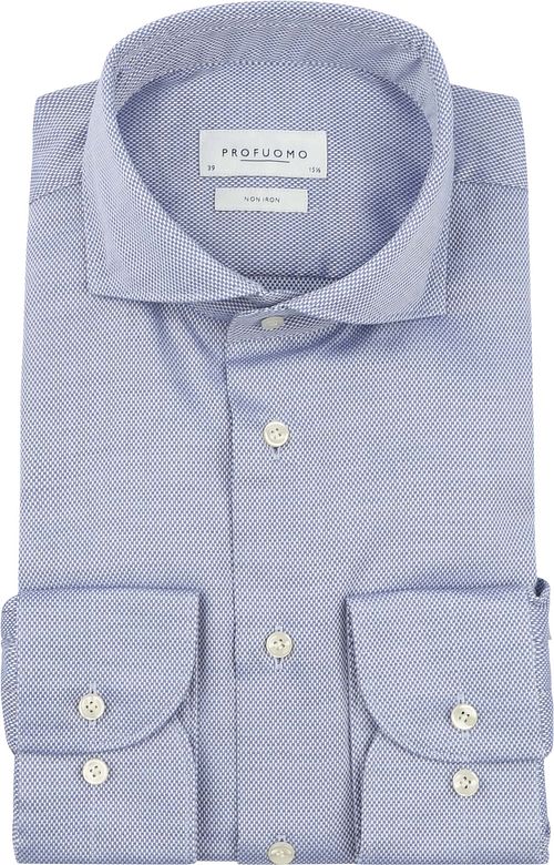 Profuomo Basketweave Skjorte Blå Product