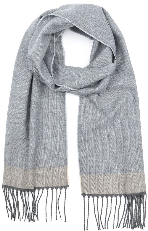 Geeigneter Herrenschal Softfeel Grau