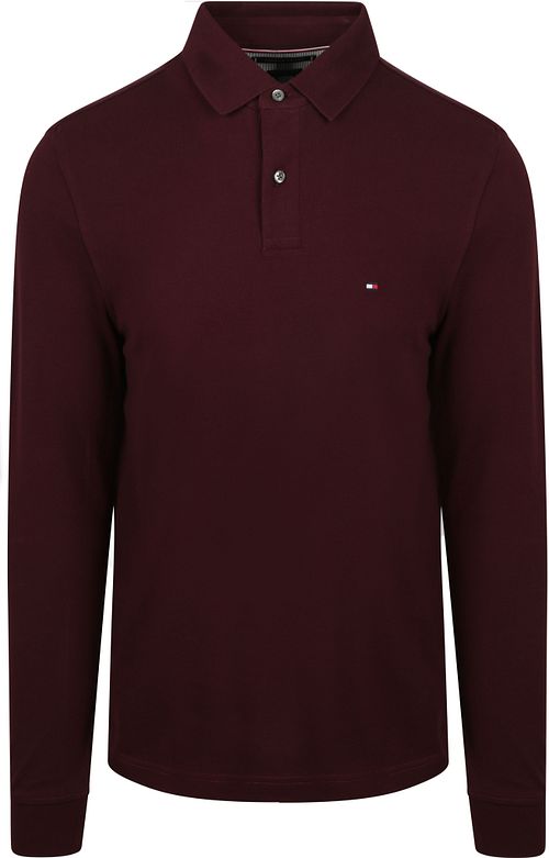 Koszulka polo Tommy Hilfiger z długim rękawem, bordowy Product