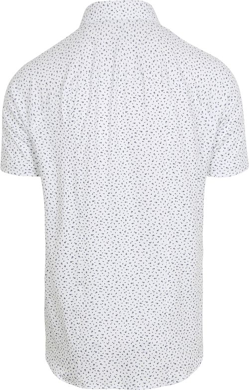 Desoto Kortærmet Jersey Skjorte med Print Hvid Product / Achterkant