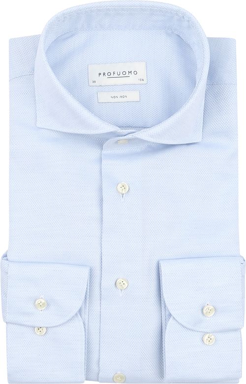 Profuomo Basketweave Hemd Hellblau Product