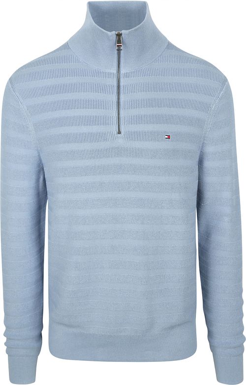 Pullover Tommy Hilfiger half-zip strutturato indigo Product