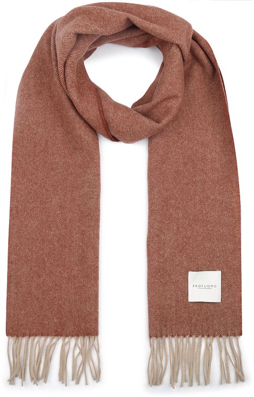 Sciarpa Profuomo in lana d’agnello color mogano Product