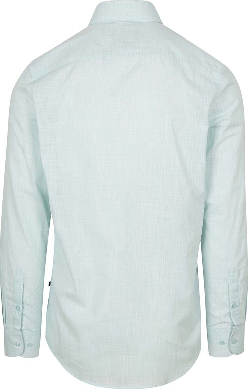 Suitable Skjorte Cotton Slub Lysgrønn Product / Achterkant